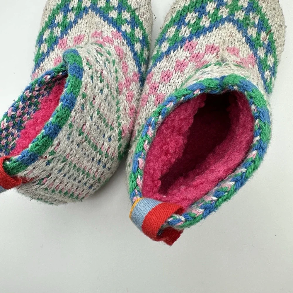 Bombas Gripper Slippers Toddler Size 5-7 House Shoes Camping Winter Lounge Cozy